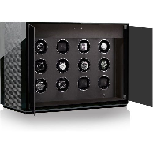 Watch Winder Ambiance XII Carbon Black High Gloss - Chronovision - Modalova