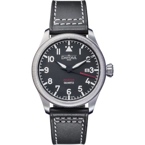Davosa Watch Aviator Quartz Black - Davosa - Modalova