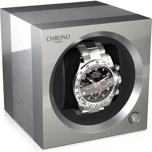 One Watch Winder Bluetooth Aluminium Chrome Silk - Chronovision - Modalova