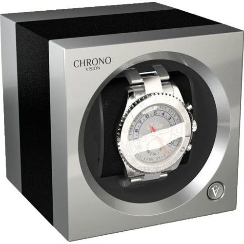 One Watch Winder Bluetooth Black Anodized Chrome Silk - Chronovision - Modalova