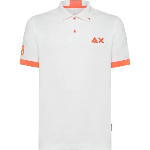 SUN 68 Polo con logo fluo - SUN 68 - Modalova