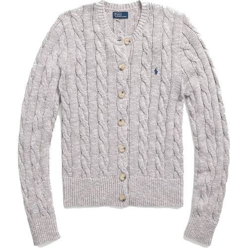 Cardigan in cotone ragg a trecce - Polo Ralph Lauren - Modalova