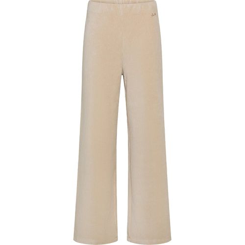 Pantalone wide leg in velluto a coste - SUN 68 - Modalova