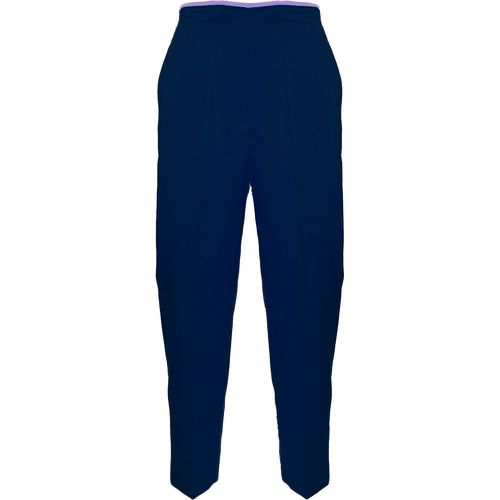 Pantalone in cotone con profilo a contrasto - JUCCA - Modalova