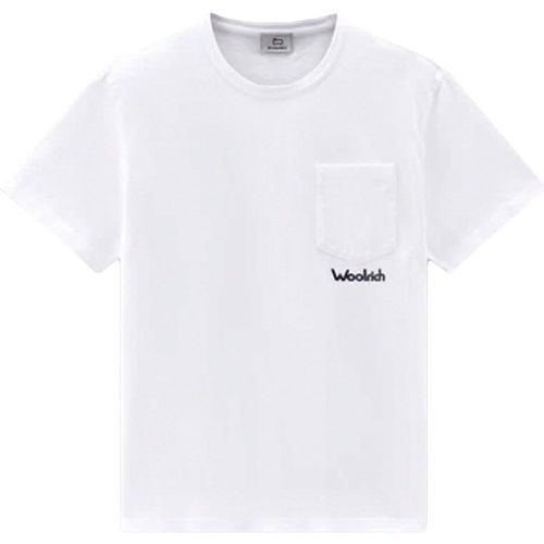 T-shirt con stampa sul retro - WOOLRICH - Modalova