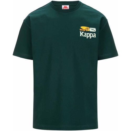 T-Shirt Authentic Graphik Paras Vert Unisexe - Kappa - Modalova