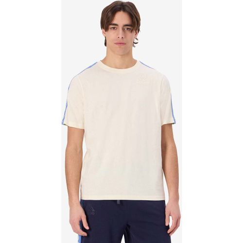 T-Shirt Tape Gramio Blanc Homme - Kappa - Modalova