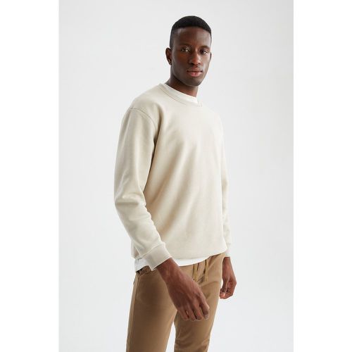 Oversized Fit Long Sleeve Sweatshirt - DeFacto - Modalova