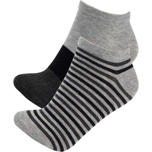 Patterned Low Cut Socks (2 pack) - DeFacto - Modalova