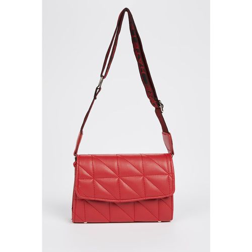 Faux Leather Shoulder Bag - Red - DeFacto - Modalova