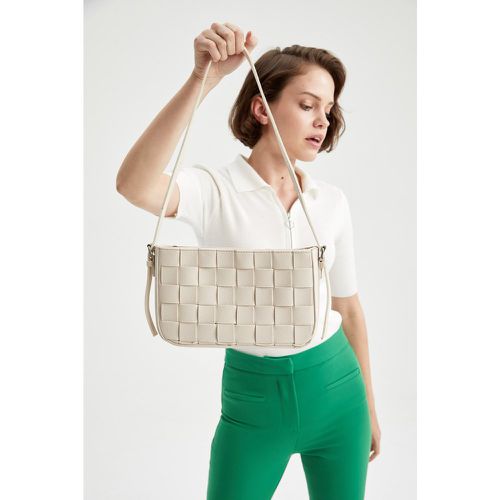 Faux Leather Quilted Shoulder Bag - DeFacto - Modalova