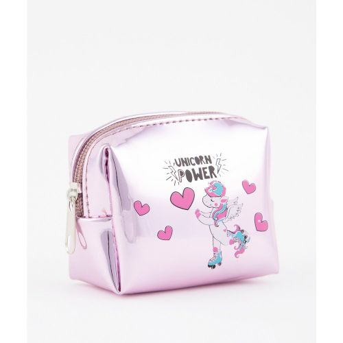 Heart Print Coin Purse - Pink - DeFacto - Modalova
