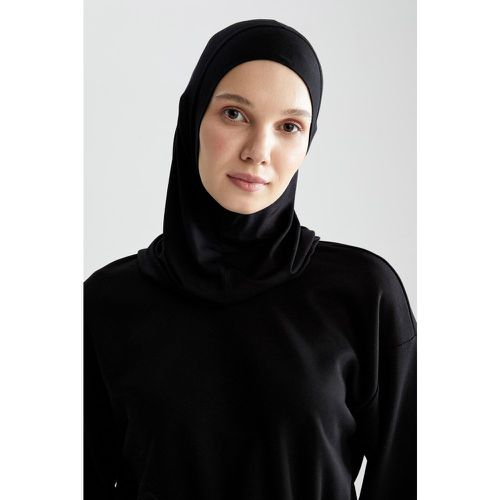 Viscose Headscarf - Black - DeFacto - Modalova