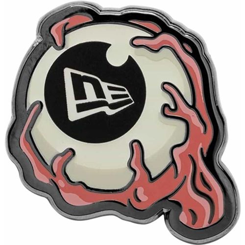 New Era Eye Ball Glow In The Dark Silver Pin Badge unisex - New Era Cap - Modalova