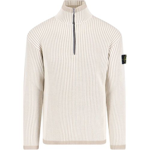 Maglione a collo alto logo - Stone Island - Modalova