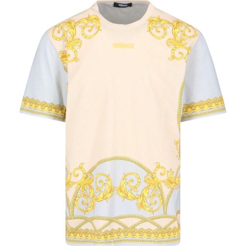 T-shirt stampata "La Coupe des Dieux" - Versace - Modalova