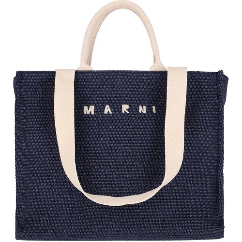 Borsa tote grande logo - Marni - Modalova