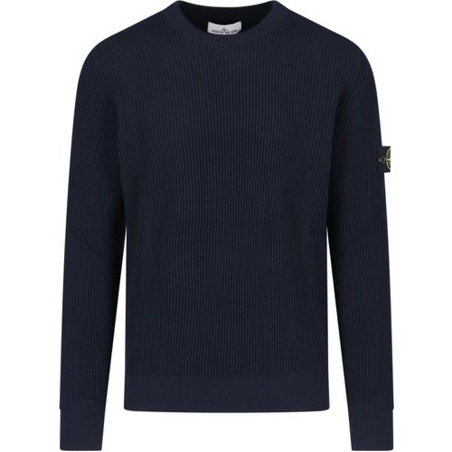 Maglione girocollo logo - Stone Island - Modalova