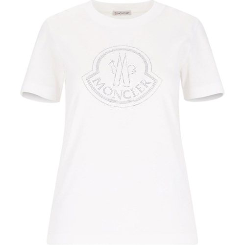 T-shirt logo con studs - Moncler - Modalova