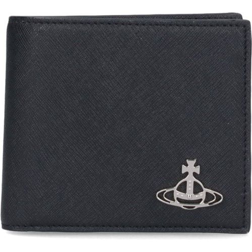 Portafoglio bi-fold logo - Vivienne Westwood - Modalova