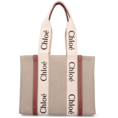 Borsa tote media "Woody" - Chloé - Modalova