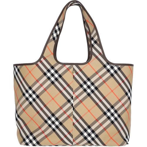 Borsa tote media "Check" - Burberry - Modalova