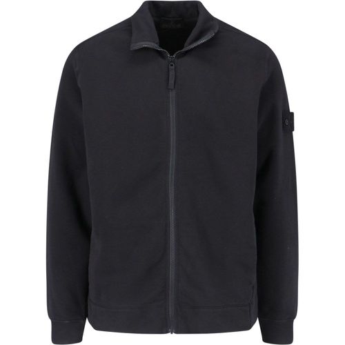 Felpa zip logo - Stone Island - Modalova