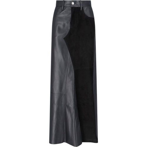 Gonna maxi in pelle - MM6 Maison Margiela - Modalova