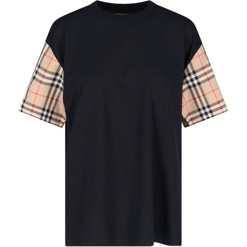 T-Shirt Maniche "Vintage Check" - Burberry - Modalova