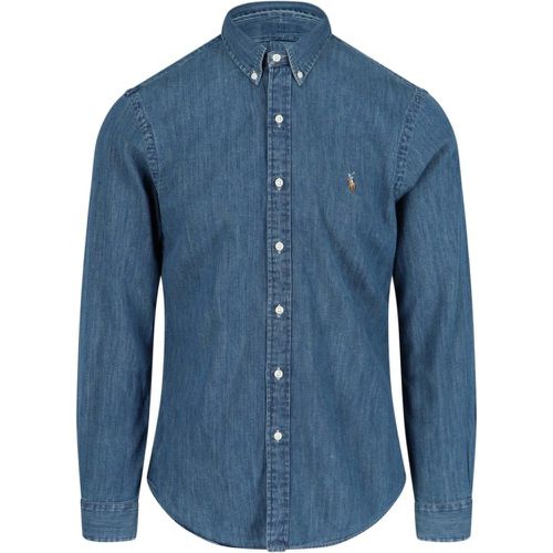 Camicia in denim logo - Polo Ralph Lauren - Modalova