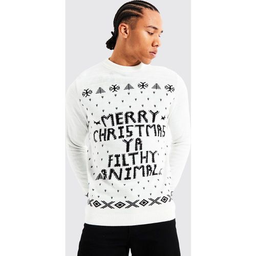 Jersey Tall Navideño Con Estampado Ya Filthy Animal - boohoo - Modalova