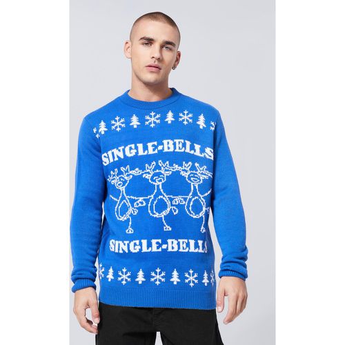 Maglione natalizio con slogan Single Bells - boohoo - Modalova