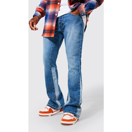Jeans Skinny Fit con pannelli e schizzi di colore - boohoo - Modalova