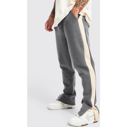 Pantalón Deportivo Cardado Con Paneles Y Abertura En El Bajo - boohoo - Modalova