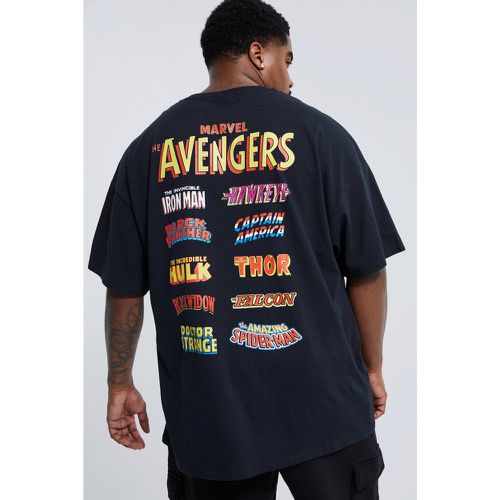 Camiseta Plus Con Estampado De Los Vengadores - boohoo - Modalova