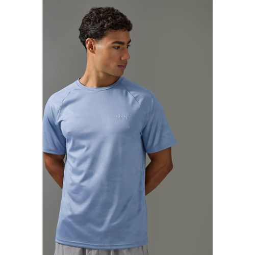 Camiseta Man Active De Ranglán Resistente Con Estampado De Camuflaje - boohoo - Modalova