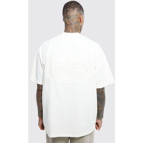 T-shirt oversize Homme con incisioni grandi - boohoo - Modalova