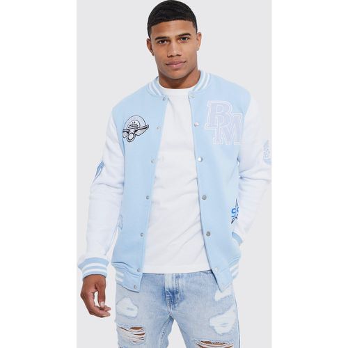 Giacca stile Varsity con applique Members Club - boohoo - Modalova