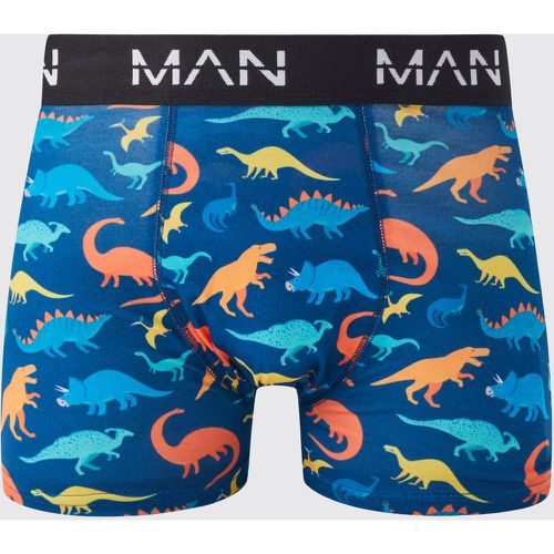 Boxer con stampa di dinosauri, Navy - boohoo - Modalova