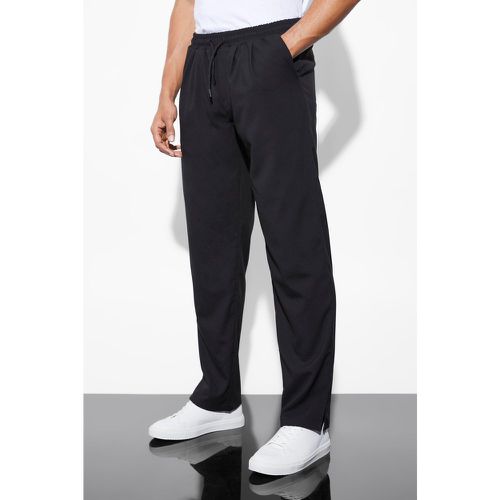 Pantaloni dritti elasticizzati con spacco sul fondo - boohoo - Modalova