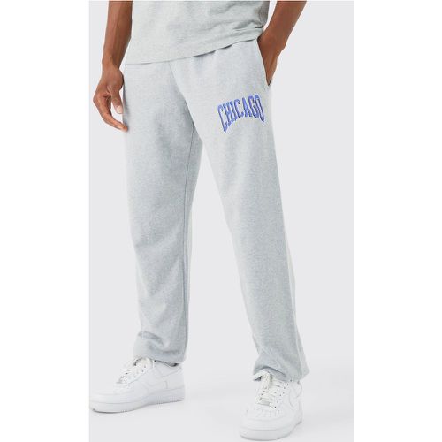 Pantalón Deportivo Oversize Con Estampado Universitario De Chicago - boohoo - Modalova