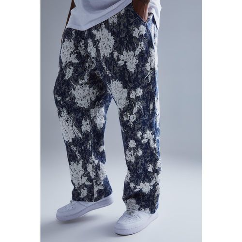 Pantalón Plus Holgado Con Estampado De Tapiz - boohoo - Modalova