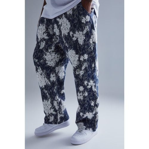 Pantalón Plus Holgado Con Estampado De Tapiz - boohoo - Modalova