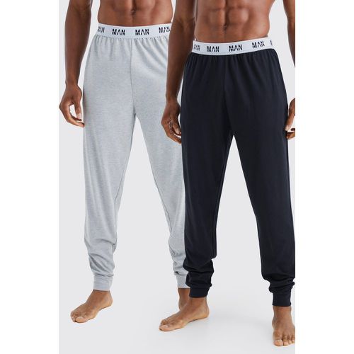 Pack De 2 Pantalones Deportivos Man Para Estar En Casa - boohoo - Modalova