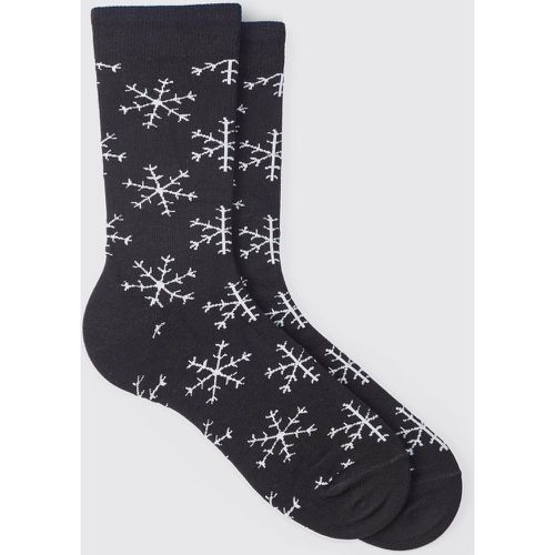 Calcetines Navideños Con Copos De Nieve - boohoo - Modalova