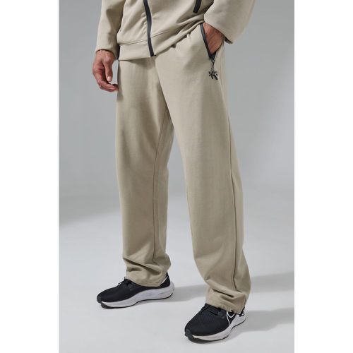 Pantaloni tuta Man Active Tech con zip sul fondo - boohoo - Modalova