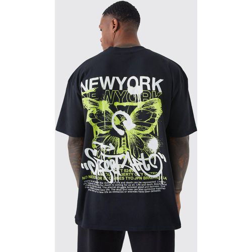 T-shirt oversize con grafica New York - boohoo - Modalova