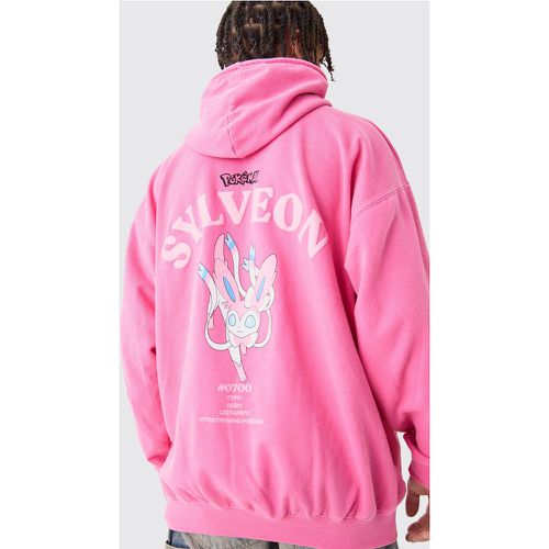 Felpa oversize sovratinta ufficiale Pokemon Sylveon con cappuccio - boohoo - Modalova