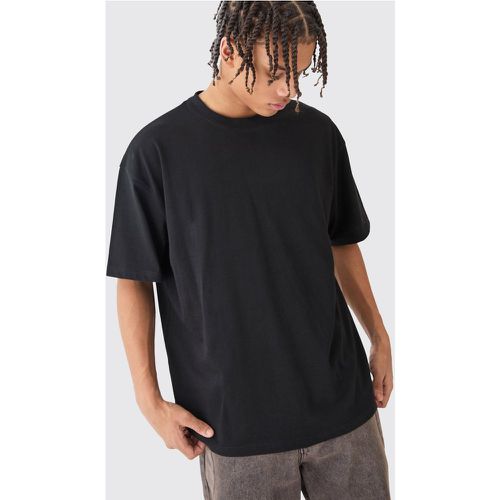 Camiseta Oversize Básica, Negro - boohoo - Modalova