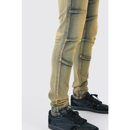 Jeans Tall Skinny Fit Stretch con pannelli colorati - boohoo - Modalova